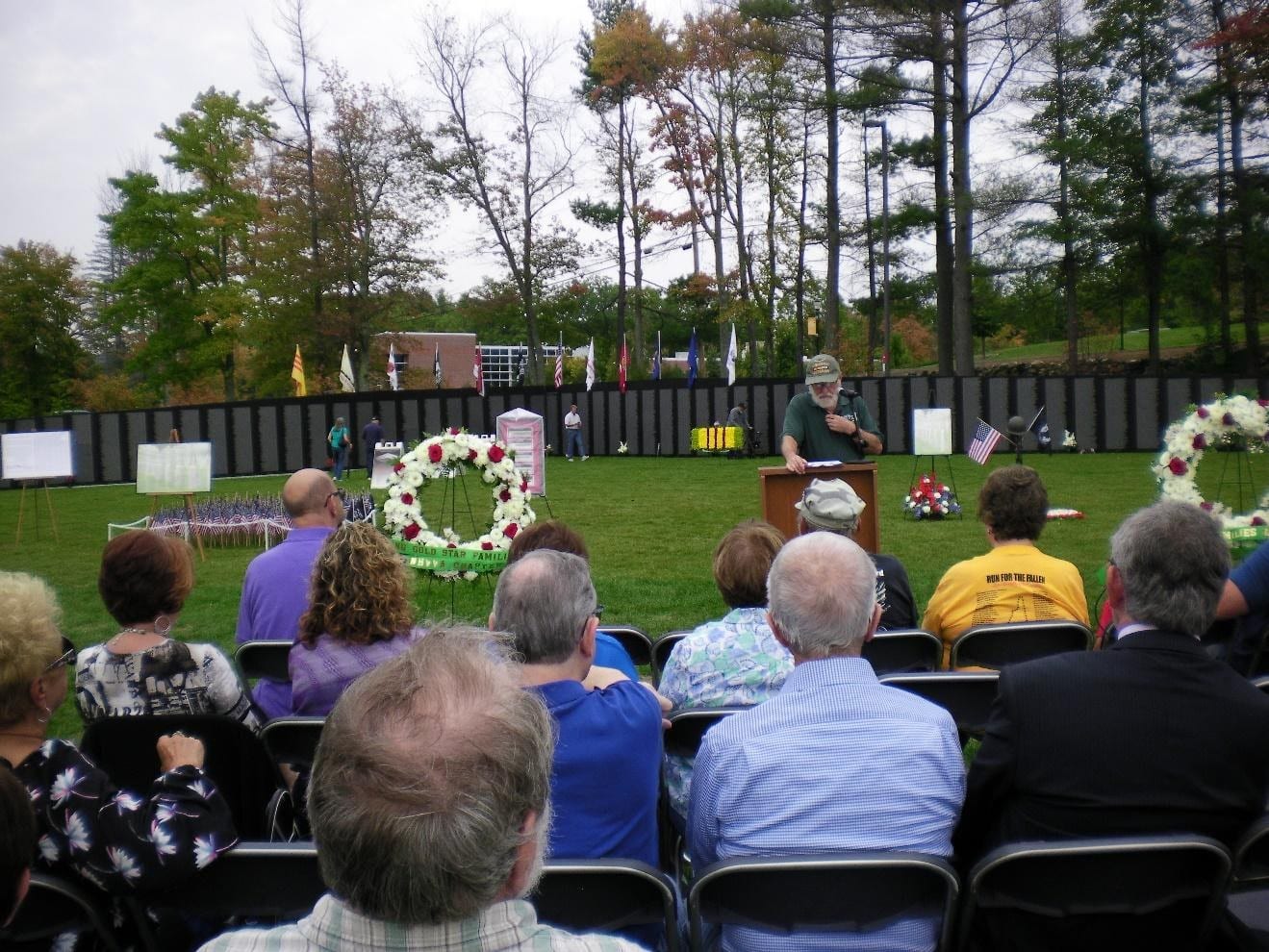 Some Chapter 41 members at an event at the Veterans Home with Senator Maggie Hassan.