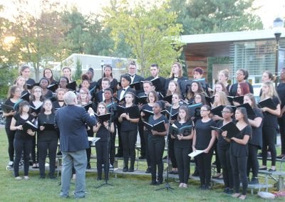 Manchester Central High School Chorus performing at our Traveling Wall.